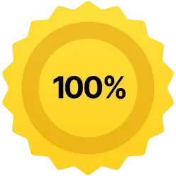 100% money back guarantee